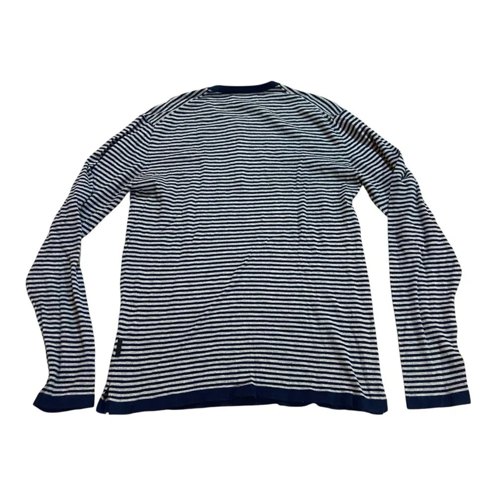 Men’s Five Four Robert Geller Grant long sleeve shirt S/M Striped 100% Cotton - Picture 3 of 6